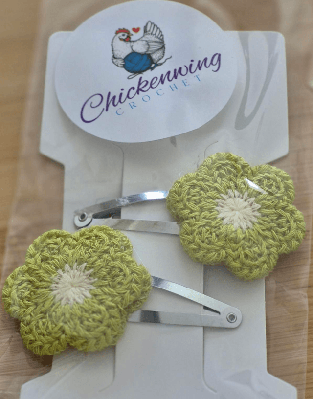 Handmade flower clips